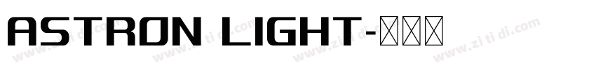 Astron Light字体转换